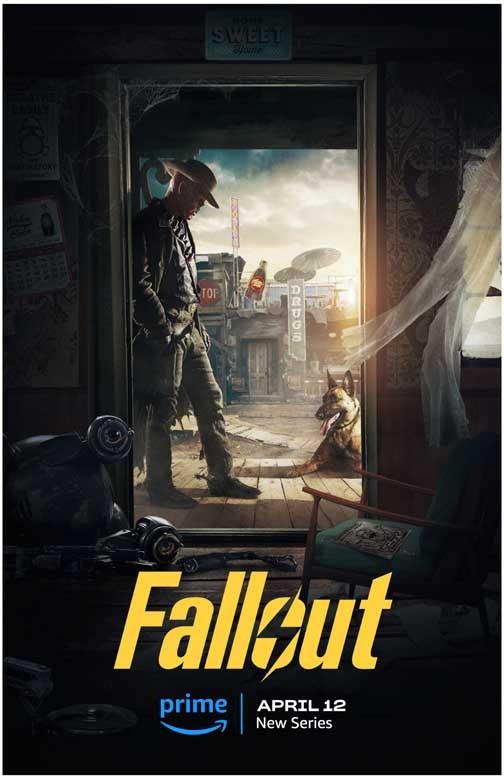 Walton Goggins FALLOUT ghoul and dogmeat movie poster 11x17