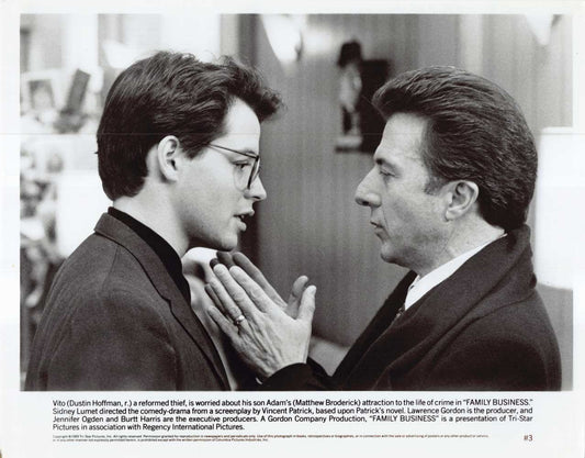 Sean Connery FAMILY BUSINESS Dustin Hoffman 1989 original press photo