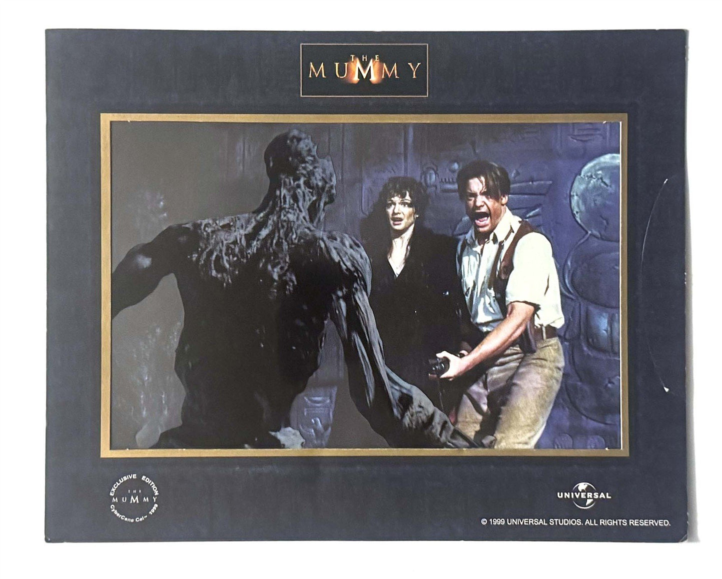 Brendan Fraser THE MUMMY Rachel Weisz collectible art CyberCene Cel 1999
