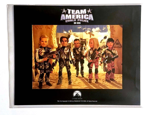 Parker TEAM AMERICA WORLD POLICE Stone collectible promo lithograph 2005