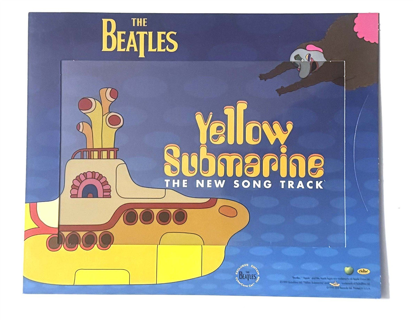McCartney THE BEATLES YELLOW SUBMARINE Lennon collectible art CyberCene Cel 1999