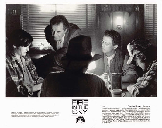 James Garner FIRE IN THE SKY Robert Patrick 1993 original 8x10 press photo