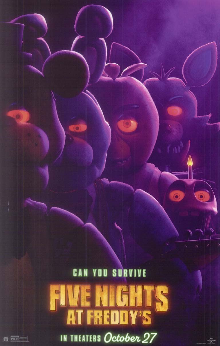 FIVE NIGHTS AT FREDDY'S original studio movie poster 11x17