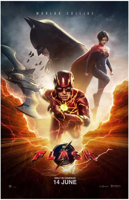 Michael Keaton THE FLASH movie poster 11x17 Batman Supergirl