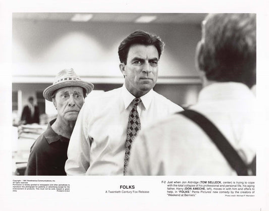 Tom Selleck 1991 FOLKS Don Ameche original 8x10 press photo