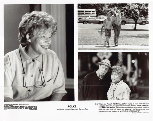 Don Ameche FOLKS! Anne Jackson original 10x8 press photo 1992