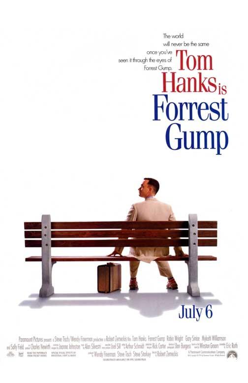 Tom Hanks FORREST GUMP Robin Wright Gary Sinise Sally Field movie poster 11x17
