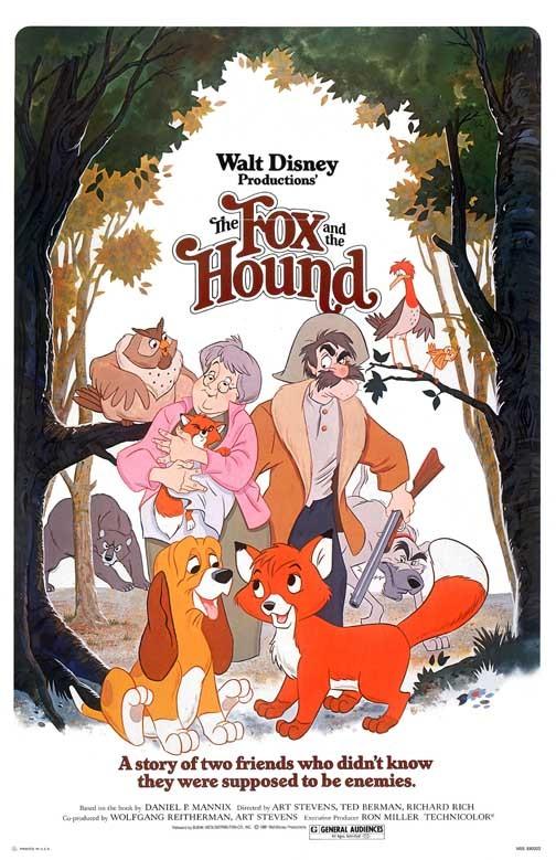 Disney FOX AND THE HOUND movie poster 11x17