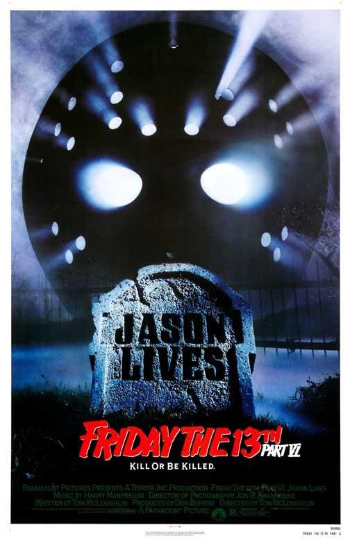 Jason Voorhees FRIDAY THE 13TH PART VI movie poster 11x17
