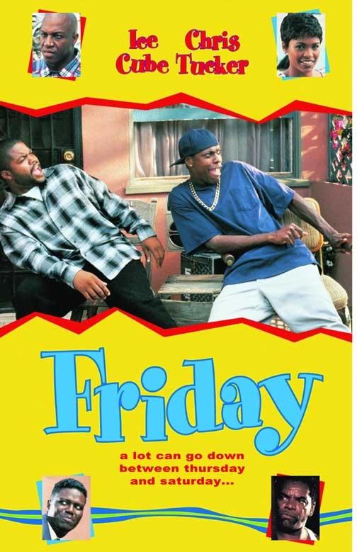 Ice Cube FRIDAY Chris Tucker movie poster 11x17