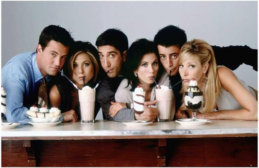 Jennifer Aniston FRIENDS Matthew Perry Courtney Cox milkshakes poster 11x17