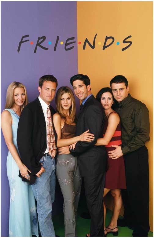 Jennifer Aniston FRIENDS Matthew Perry Courtney Cox cast poster 11x17