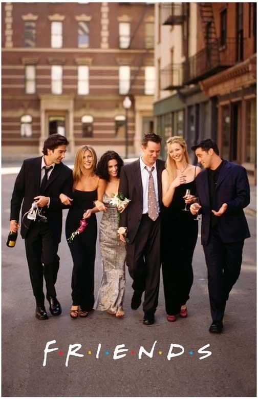 Jennifer Aniston FRIENDS Matthew Perry Courtney Cox formal poster 11x17