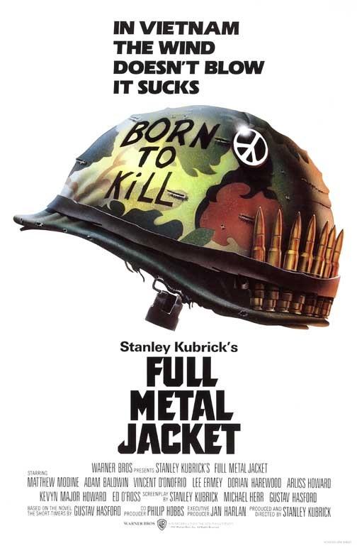 Matthew Modine FULL METAL JACKET Vincent D'Onofrio Lee Ermey movie poster 11x17