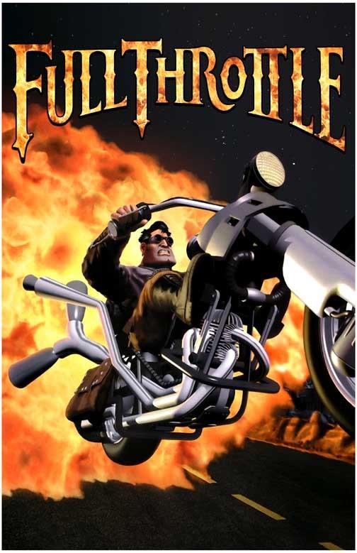 LucasArts FULL THROTTLE video game poster 11x17