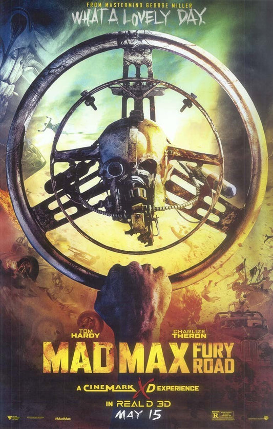 Hardy MAD MAX FURY ROAD Theron original studio movie poster 11x17 Cinemark
