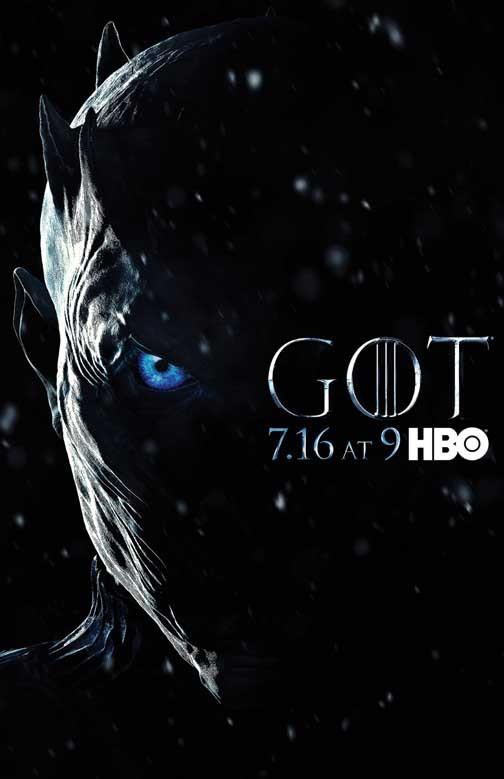 George R. R. Martin GAME OF THRONES Night King character poster 11x17