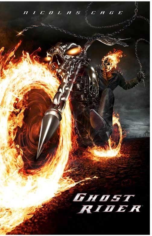 Nicolas Cage GHOST RIDER advance movie poster 11x17