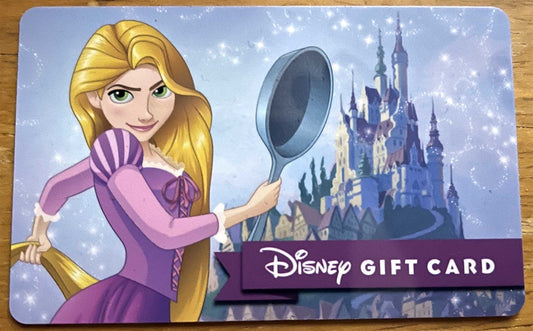 Rapunzel TANGLED collectible gift card Disney Theme Parks