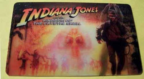 Harrison Ford INDIANA JONES CRYSTAL SKULL lenticular Rogers gift card