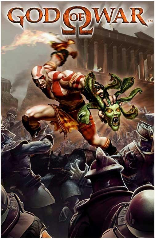 Kratos GOD OF WAR Medusa video game poster 11x17