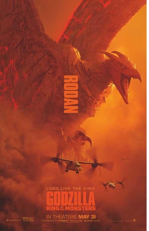 GODZILLA KING OF THE MONSTERS Rodan character movie poster 11x17
