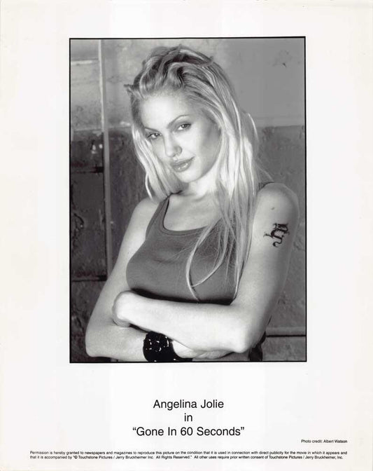 Angelina Jolie GONE IN 60 SECONDS original press photo 2000