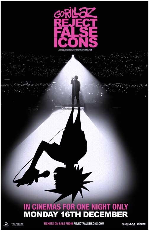 GORILLAZ REJECT FALSE ICONS movie poster 11x17