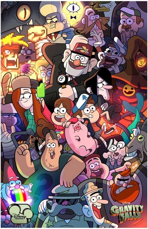 Disney GRAVITY FALLS cast movie poster 11x17