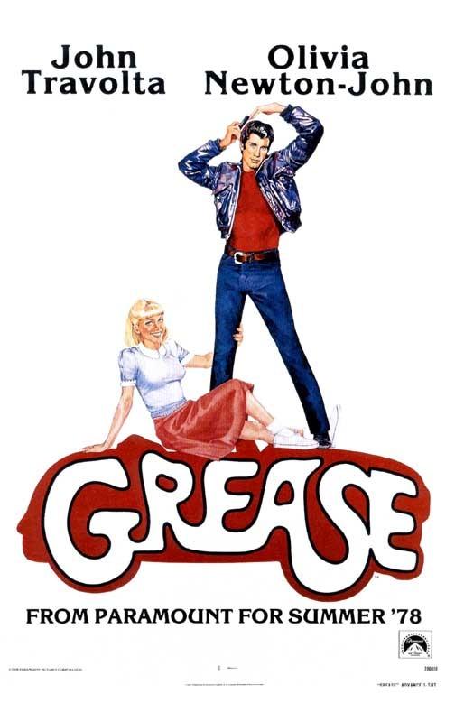 Olivia Newton-John GREASE John Travolta advance movie poster 11x17