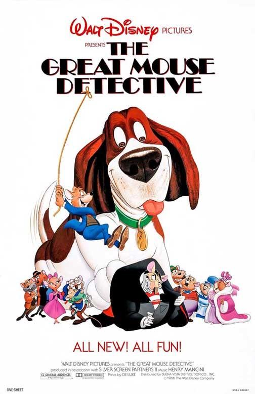 Disney GREAT MOUSE DETECTIVE movie poster 11x17