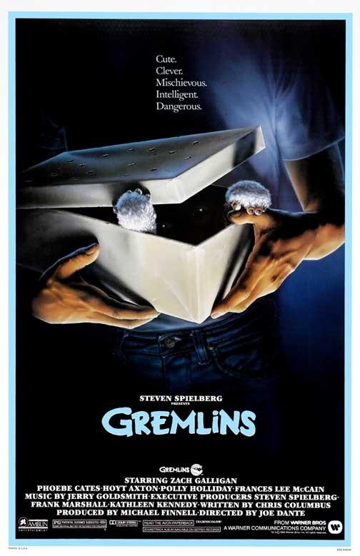 Zach Galligan GREMLINS Phoebes Cates movie poster 11x17 Joe Dante