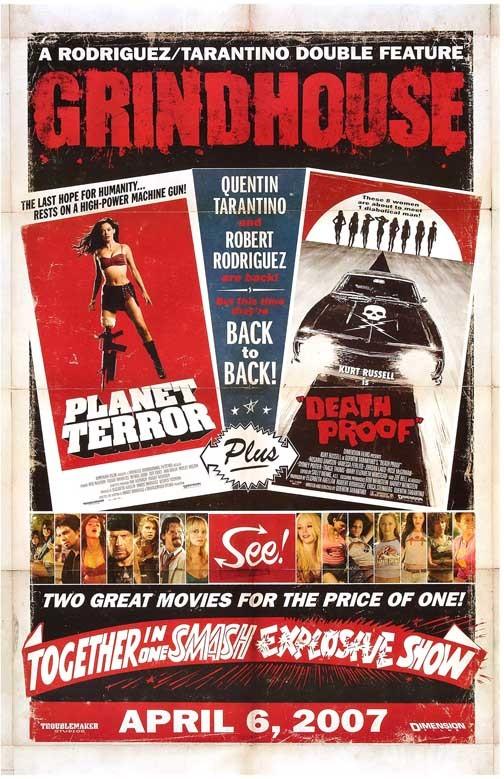 Rose McGowan PLANET TERROR DEATH PROOF Kurt Russell movie poster 11x17