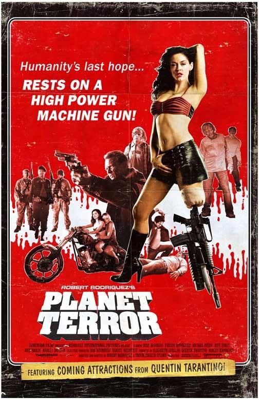 Rose McGowan PLANET TERROR GRINDHOUSE movie poster 11x17 Tarantino