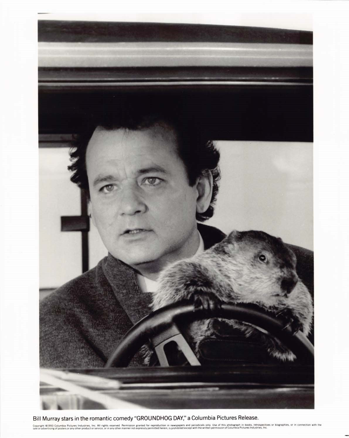 Bill Murray 1993 GROUNDHOG DAY original 8x10 press photo
