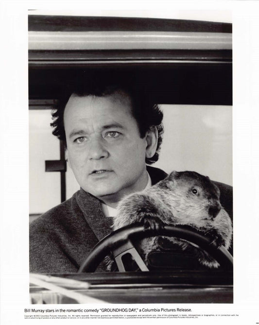 Bill Murray 1993 GROUNDHOG DAY original 8x10 press photo