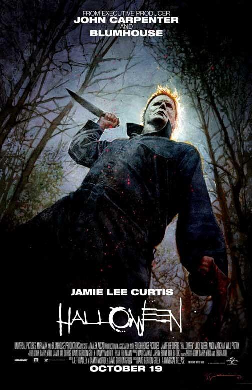 Jamie Lee Curtis HALLOWEEN advance movie poster 11x17 SDCC