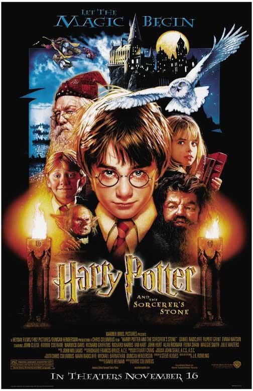 HARRY POTTER AND THE SORCERER'S STONE movie poster 11x17 Drew Struzan