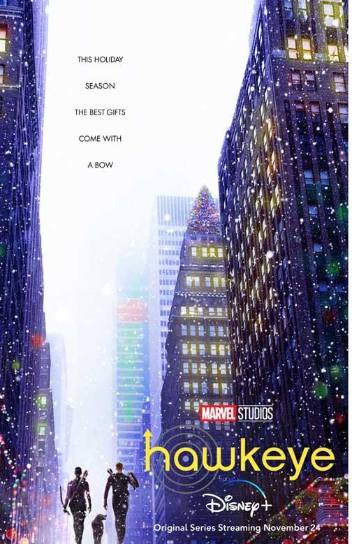 Jeremy Renner HAWKEYE Hailee Steinfeld advance movie poster 11x17 Marvel