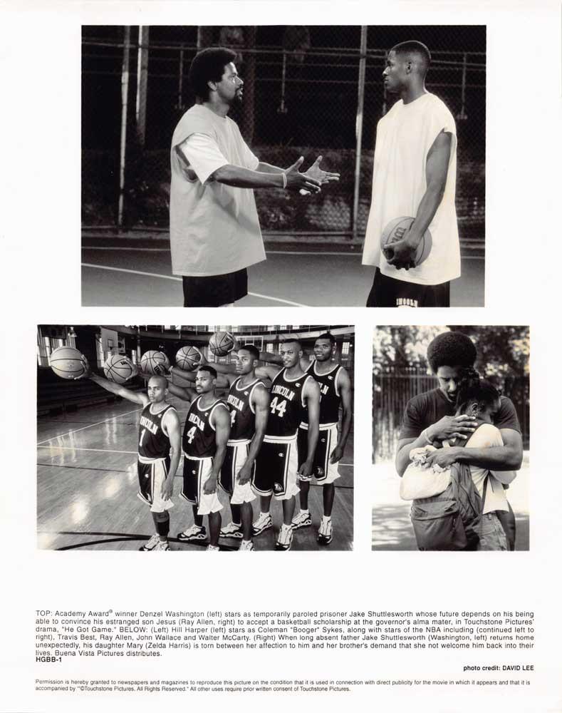 Denzel Washington HE GOT GAME original 8x10 press photo Spike Lee