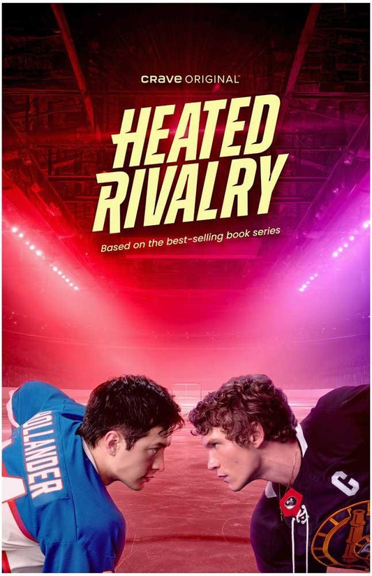 Hudson Williams HEATED RIVALRY Connor Storrie face-off promo poster 11x17 NHL