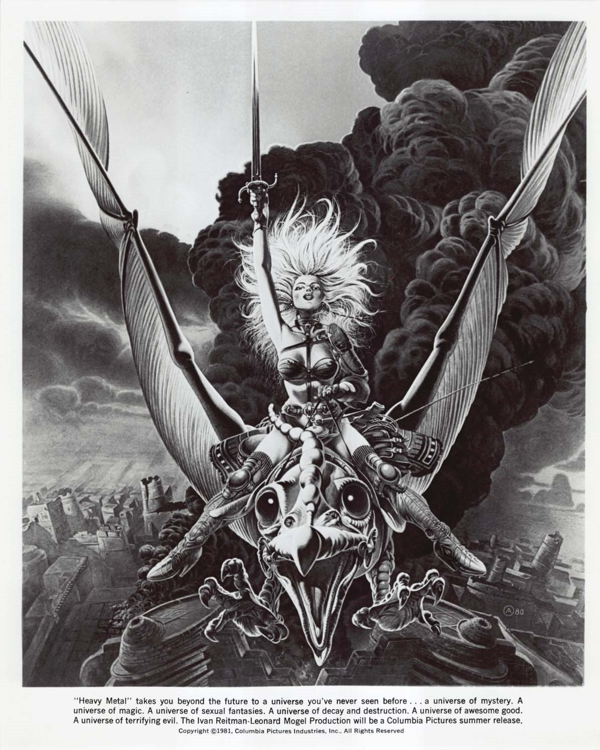 Ivan Reitman's HEAVY METAL 1981 original 8x10 press photo