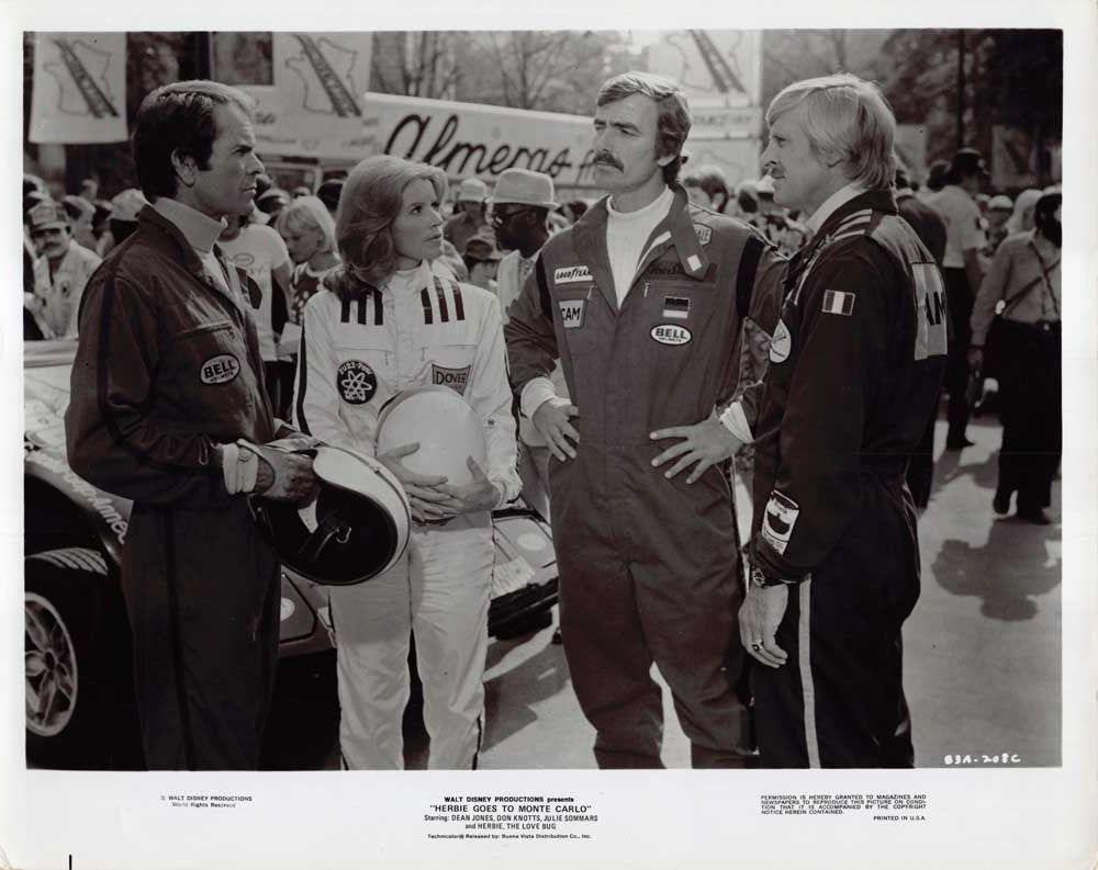 Dean Jones HERBIE GOES TO MONTE CARLO Julie Sommars original 10x8 press photo