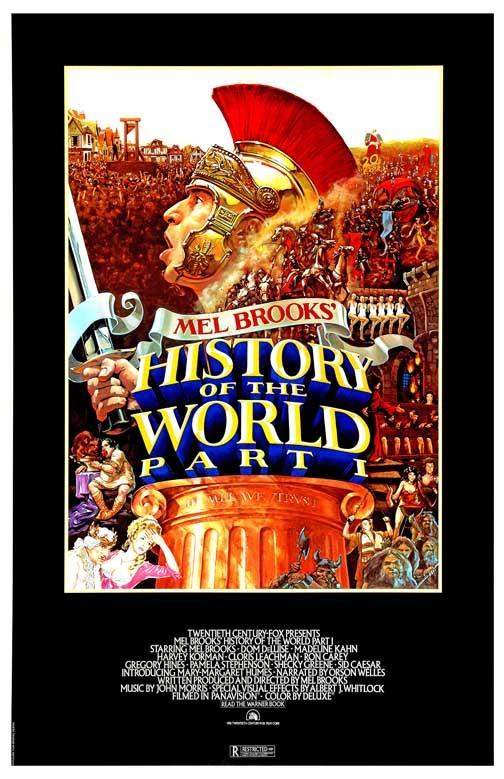 Mel Brooks HISTORY OF THE WORLD PART 1 Harvey Corman movie poster 11x17