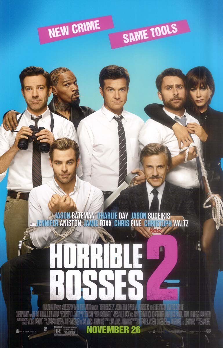 Jason Sudeikis HORRIBLES BOSSES 2 Charlie Day original studio movie poster 11x17