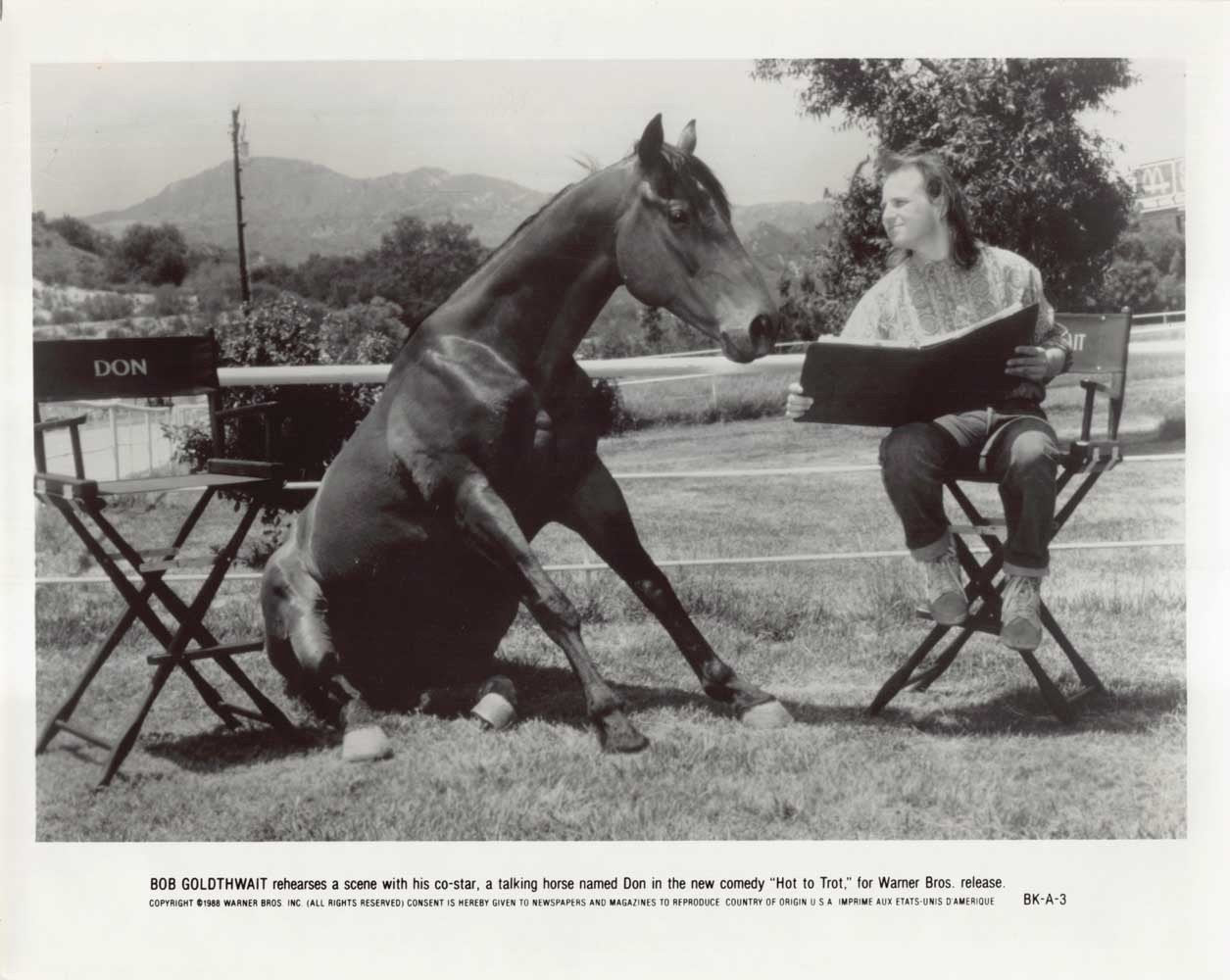 Bobcat Goldthwait HOT TO TROT original 8x10 press photo 1988
