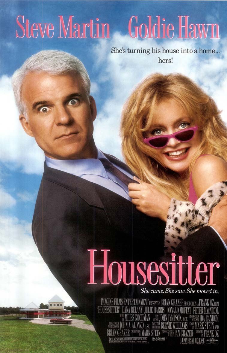 Steve Martin HOUSESITTER Goldie Hawn William Hurt original studio movie poster 11x17