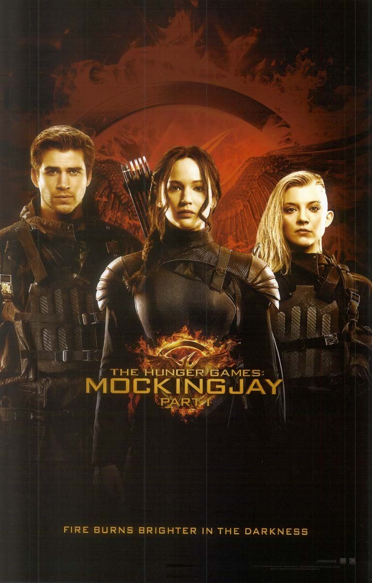 Jennifer Lawrence HUNGER GAMES MOCKINGJAY PT1 original studio movie poster 11x17