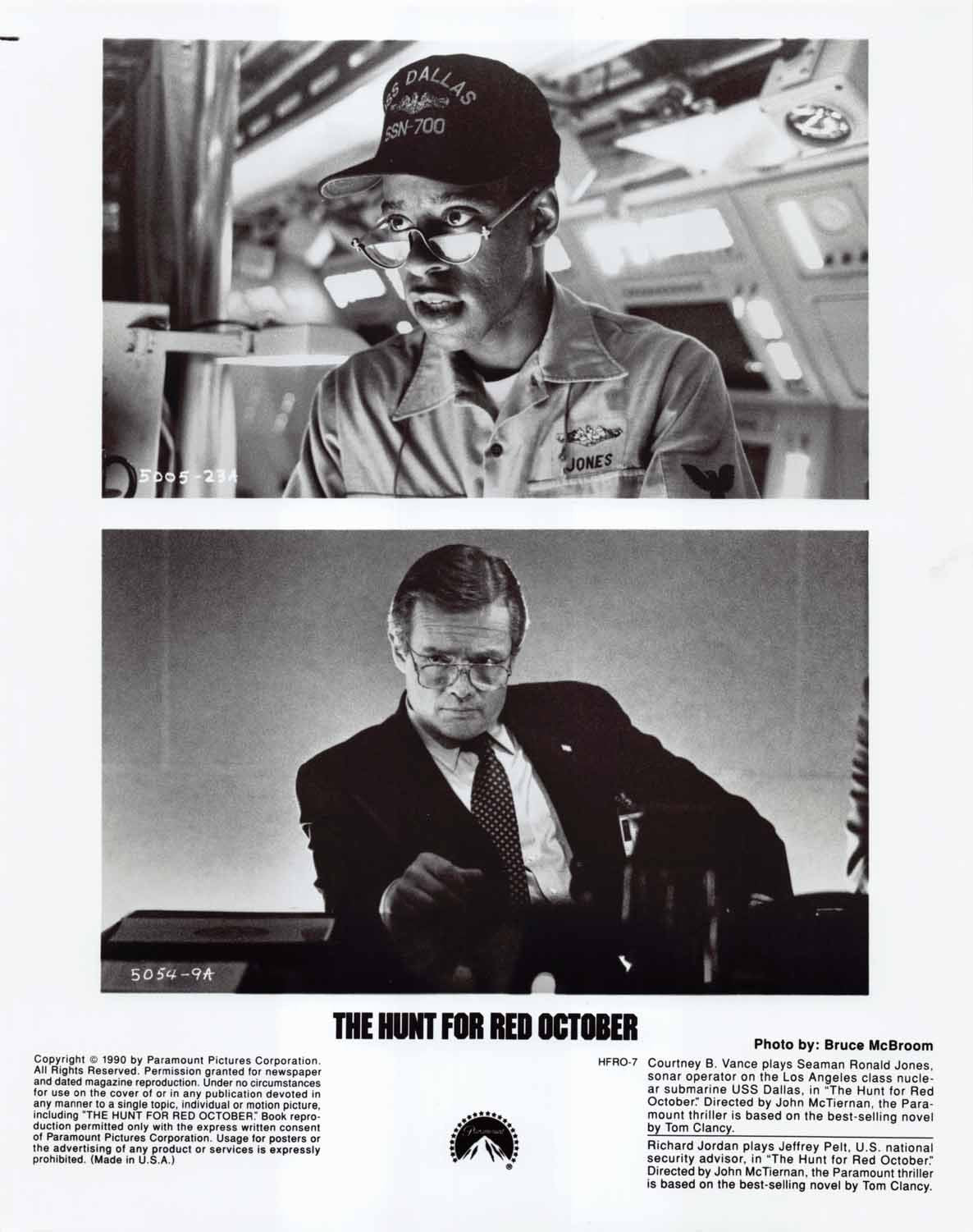 Sean Connery HUNT FOR RED OCTOBER Alec Baldwin original press photos 1990