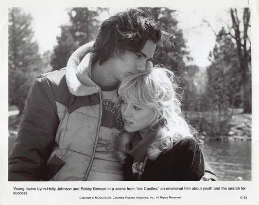 Robby Benson ICE CASTLES Lynn-Holly Johnson original 10x8 press photo 1978